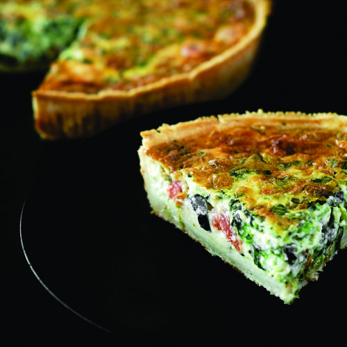 Quiche olives